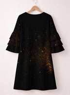 "Tunu" Stacked Ruffle Sleeve Dress