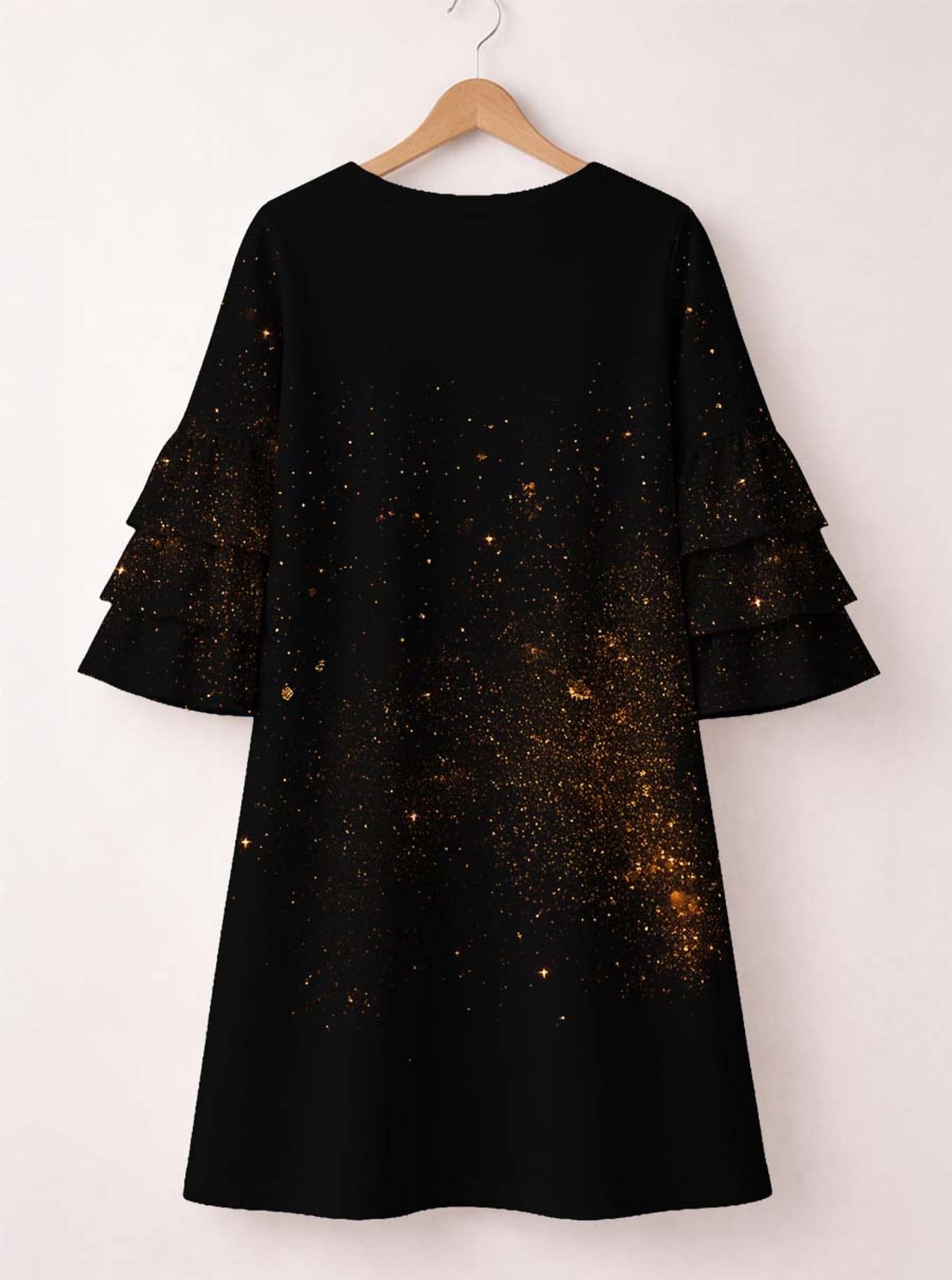 "Tunu" Stacked Ruffle Sleeve Dress