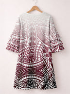 "Kapa" Stacked Ruffle Sleeve Dress
