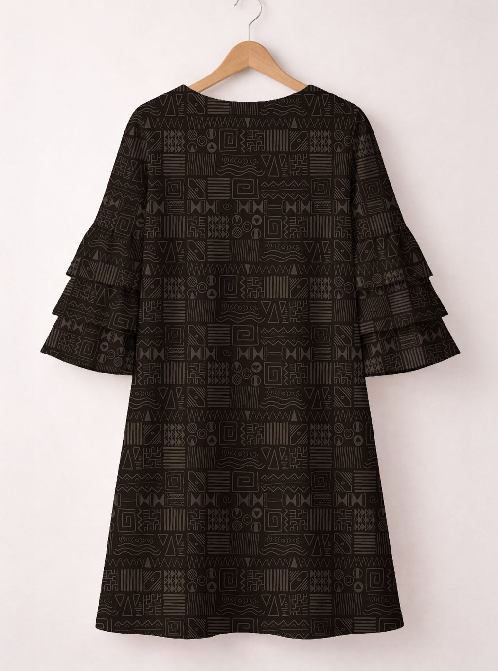 Legacy Stacked Ruffle Sleeve Dress