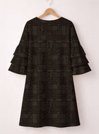 Legacy Stacked Ruffle Sleeve Dress