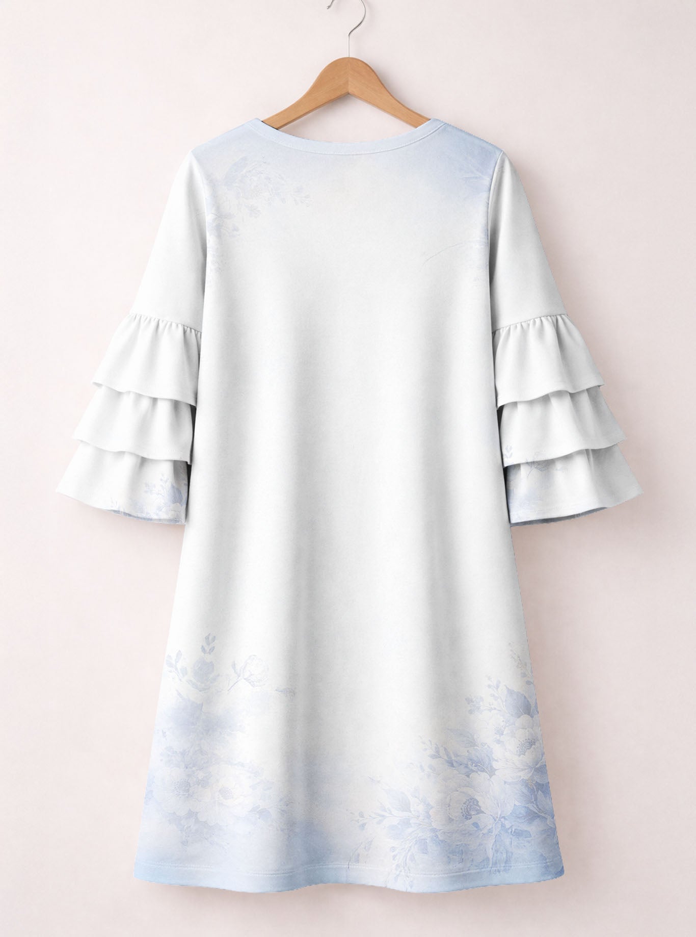 "Neema" Stacked Ruffle Sleeve Dress