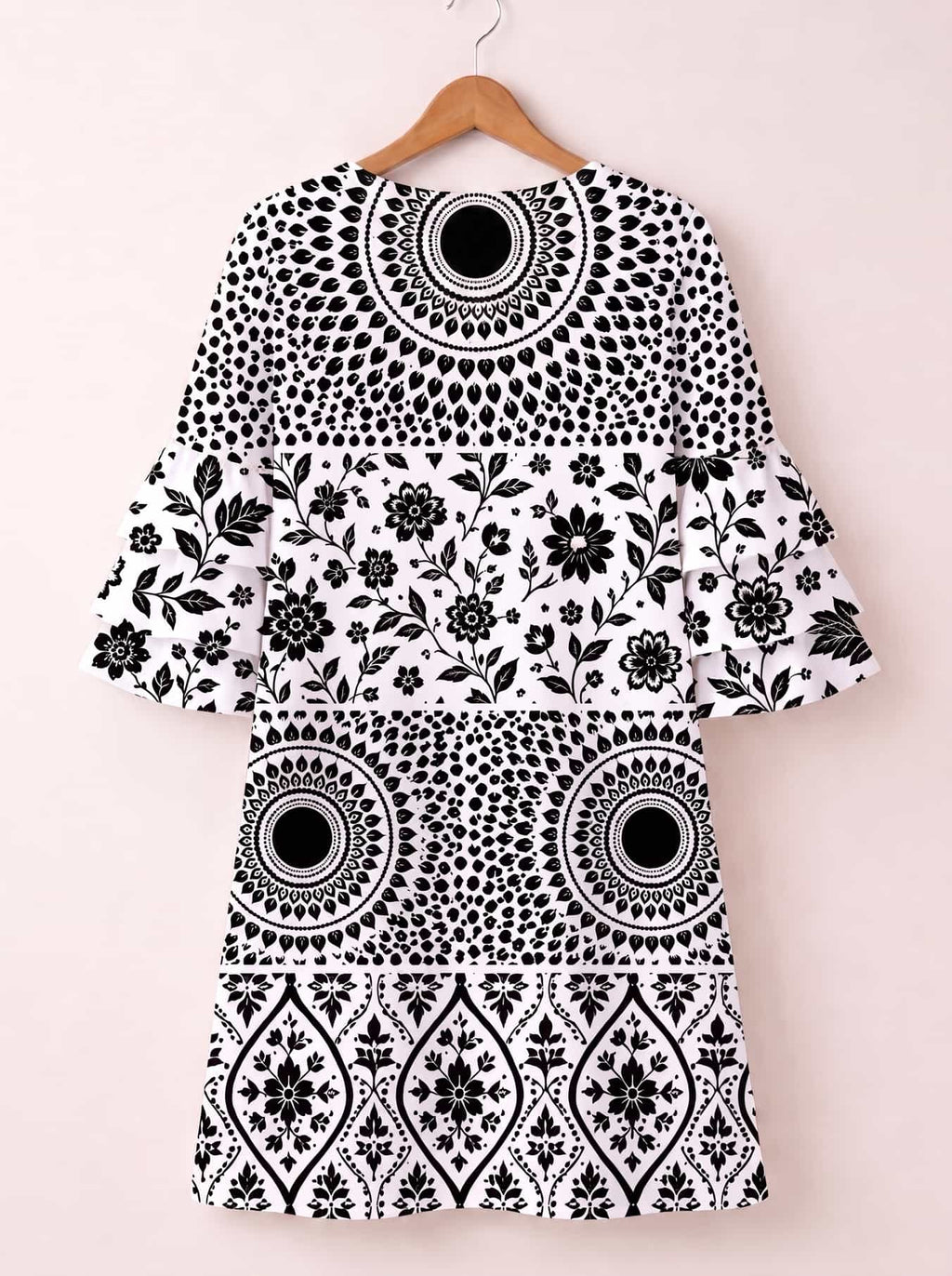 "Mwanga" Stacked Ruffle Sleeve Dress Promo