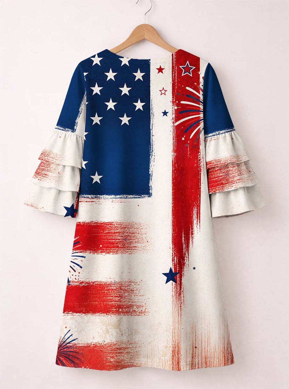 "Glory" Stacked Ruffle Sleeve Dress