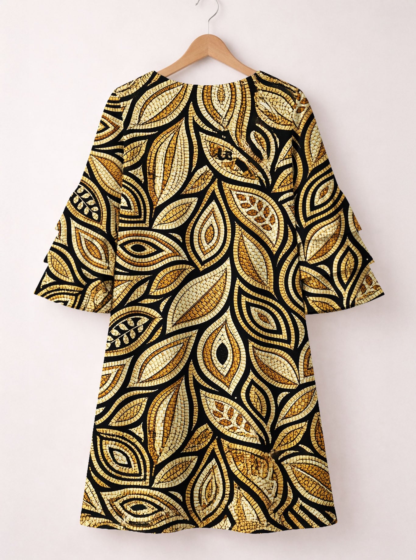 Ashanti Stacked Ruffle Sleeve Dress