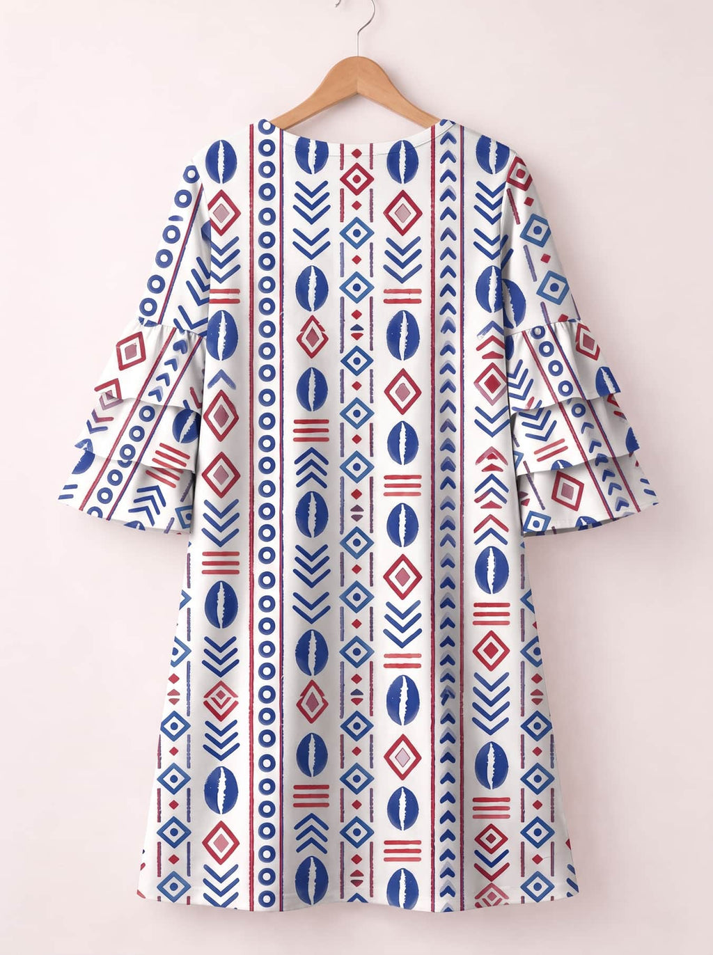 "Uhuru" Stacked Ruffle Sleeve Dress