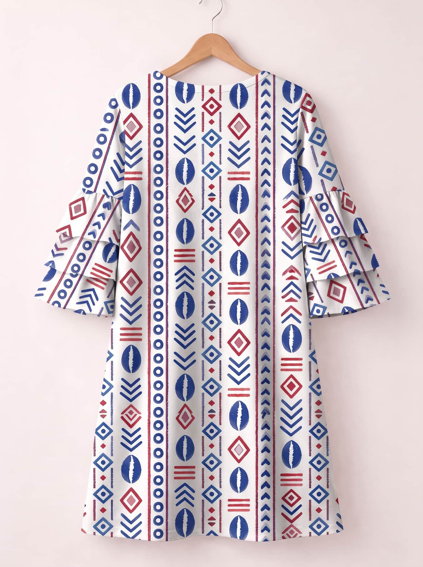 "Uhuru" Stacked Ruffle Sleeve Dress
