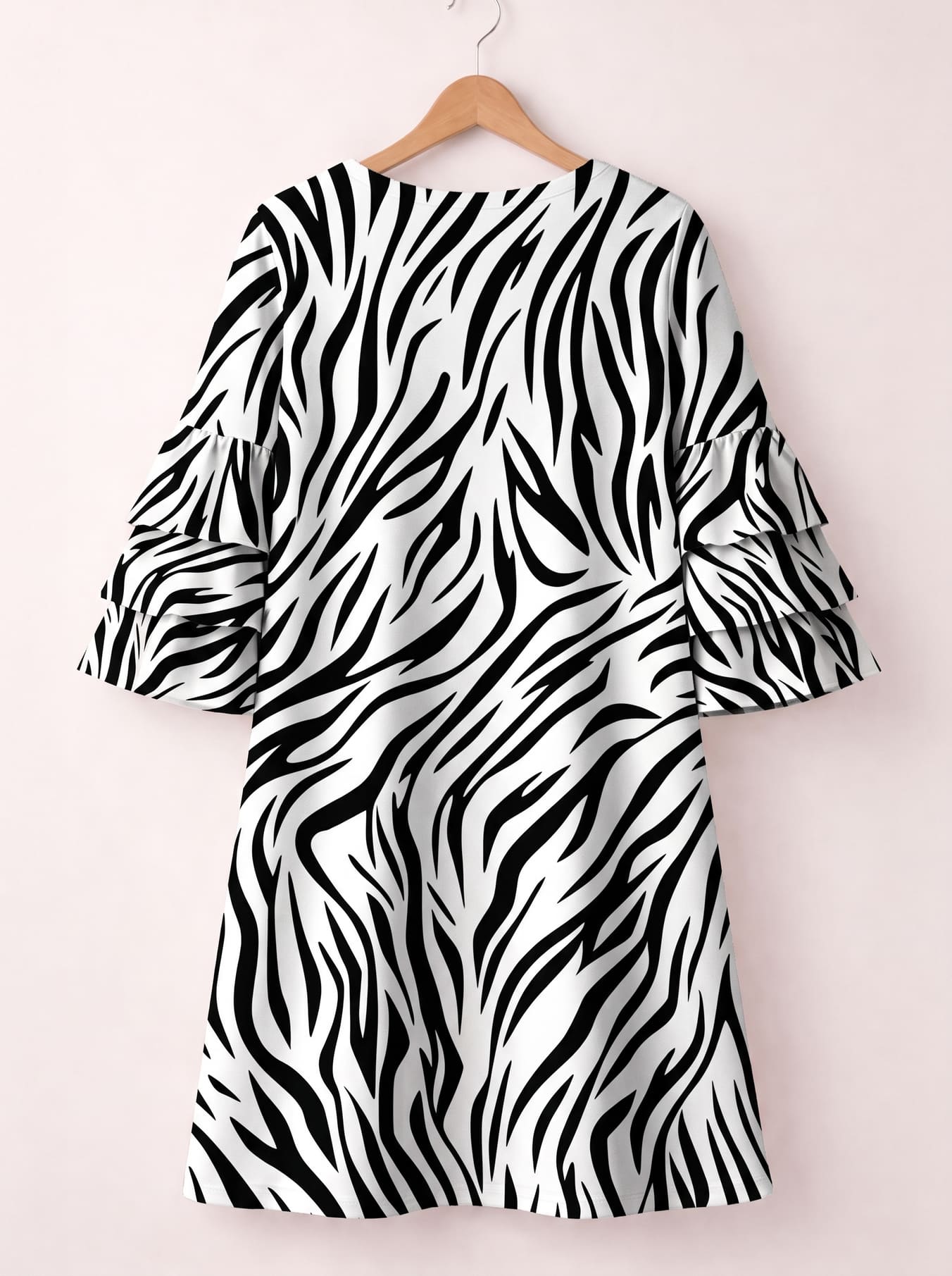 "Milia" Stacked Ruffle Sleeve Dress