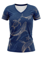 "Pwani" V-Neck T-Shirt