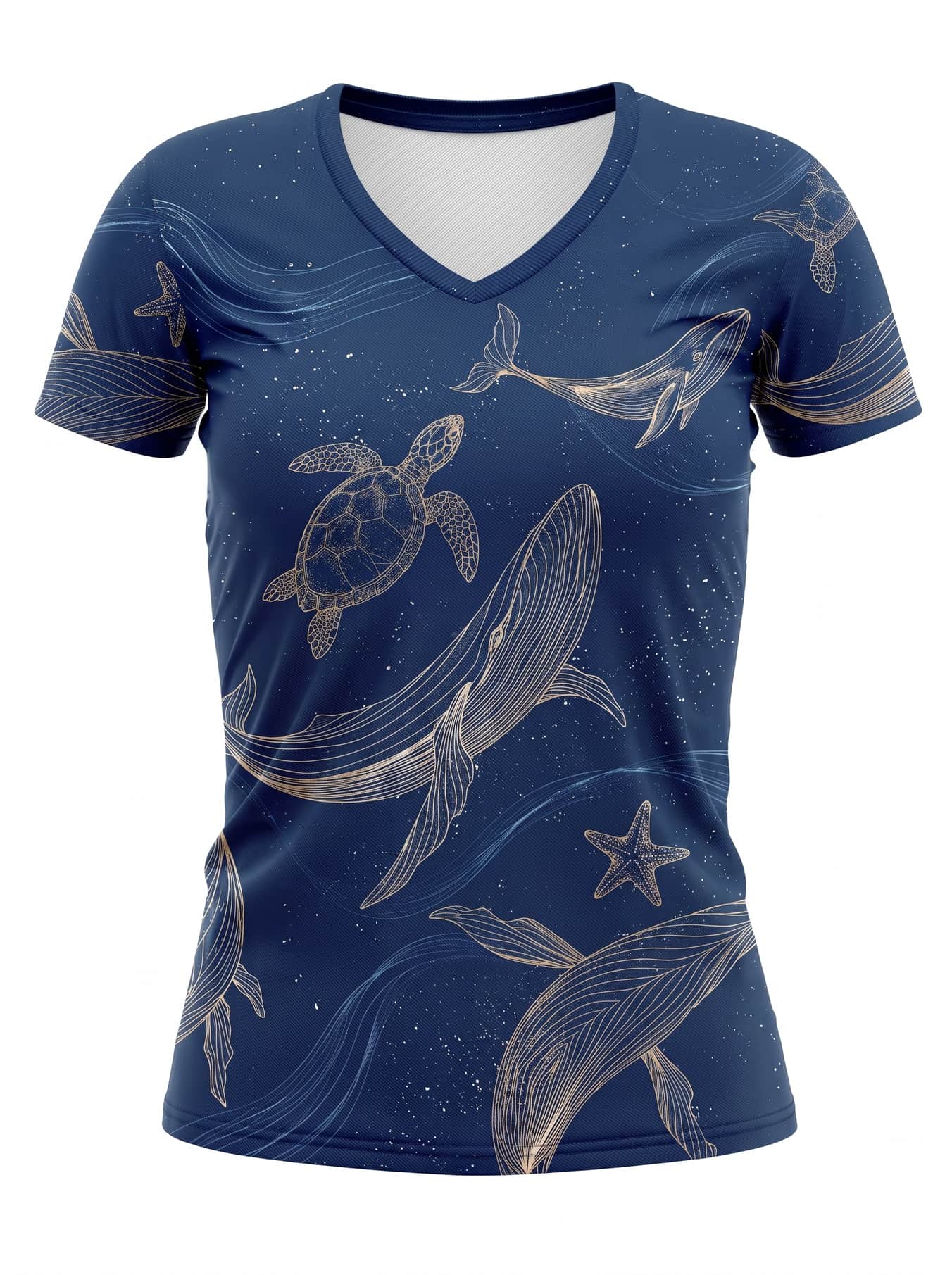 "Pwani" V-Neck T-Shirt