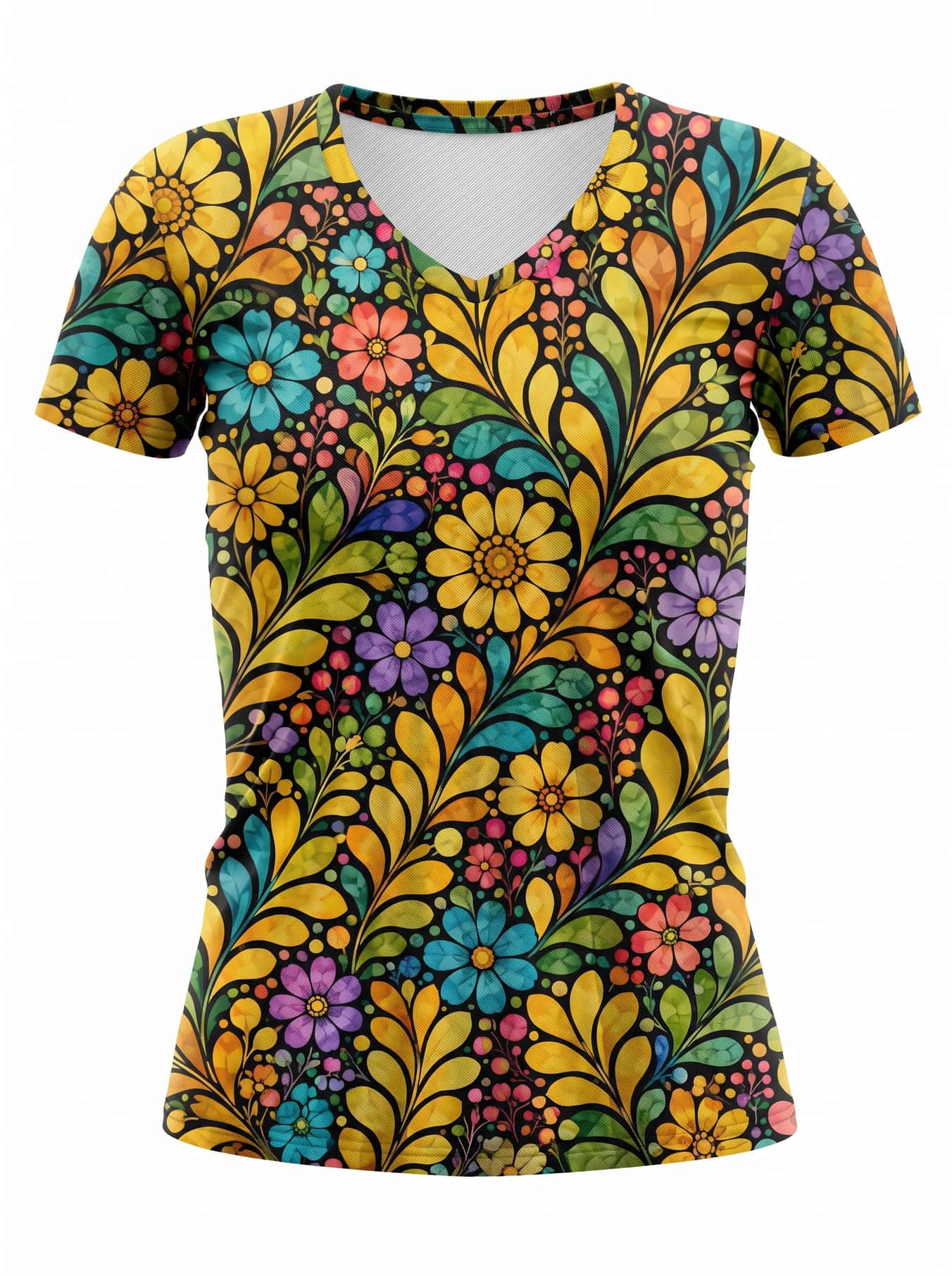"Njano" V-Neck T-Shirt