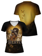 "Imani" V-Neck T-Shirt