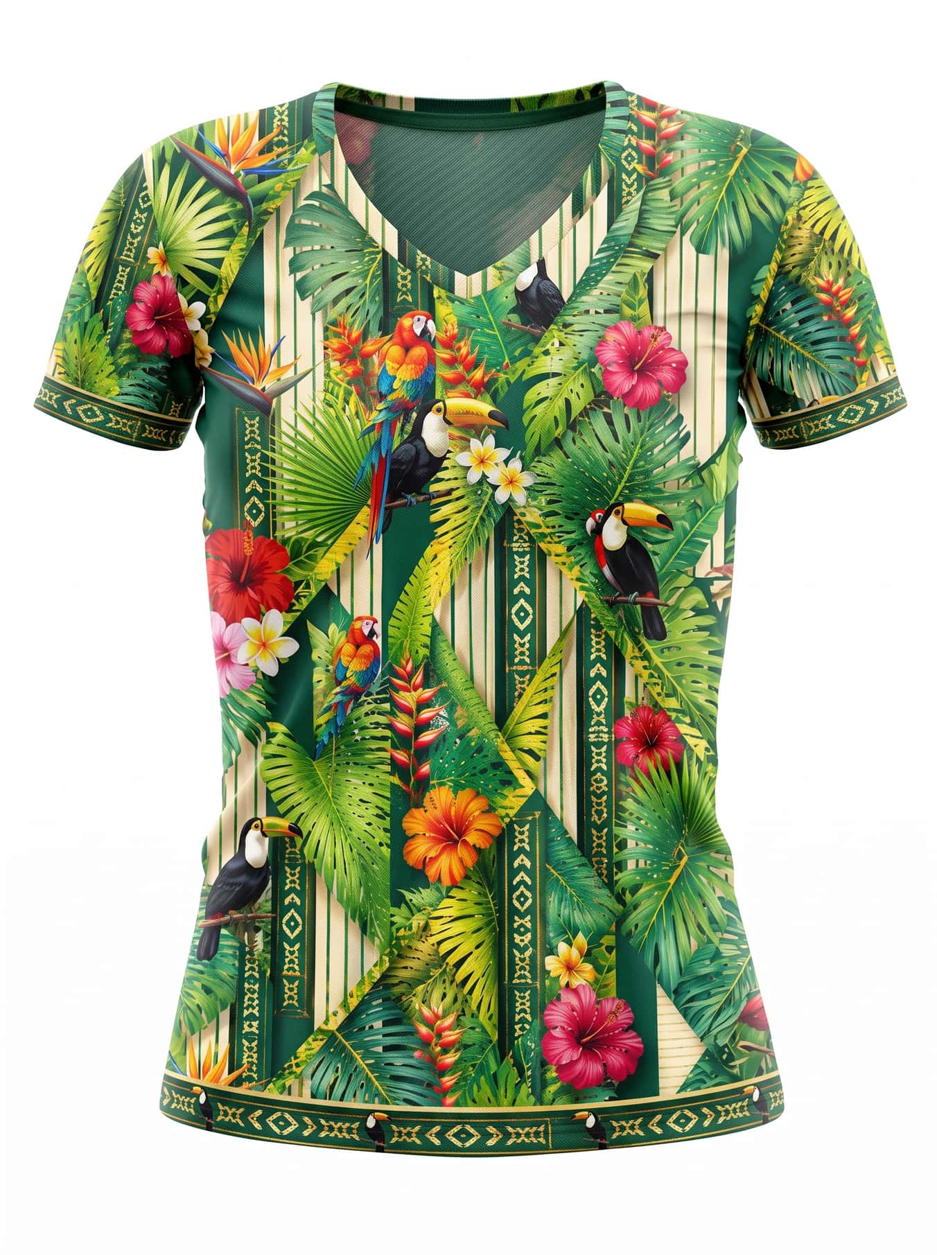 "Msitu" V-Neck T-Shirt