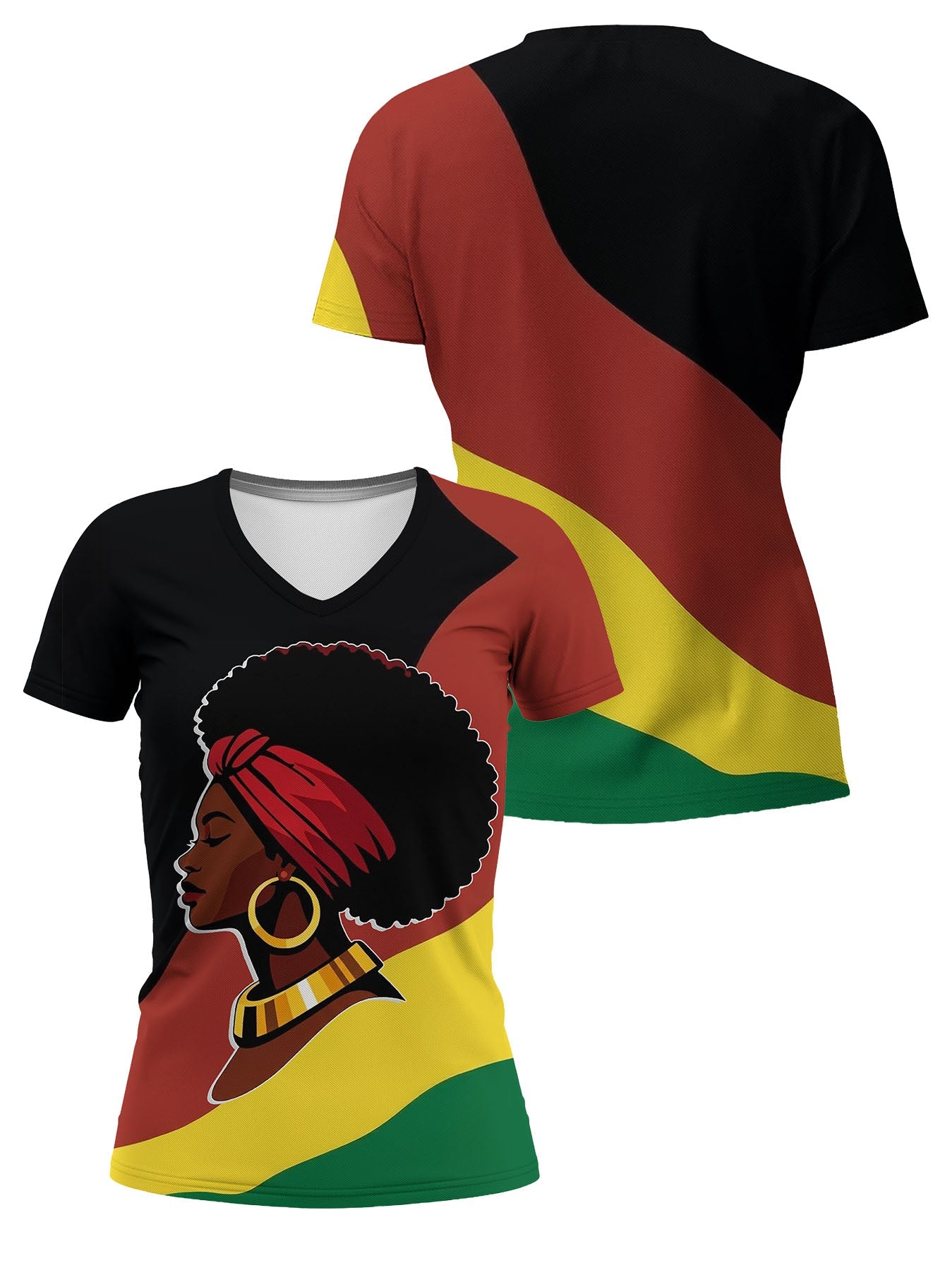 Black History V-Neck T-Shirt