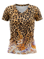 "Madoa" V-Neck T-Shirt