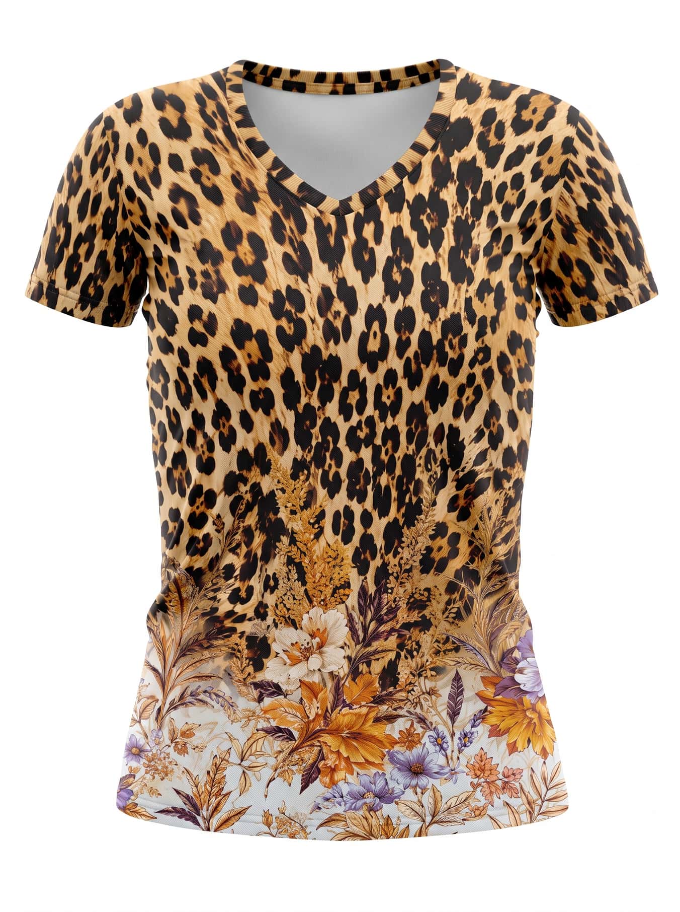 "Madoa" V-Neck T-Shirt