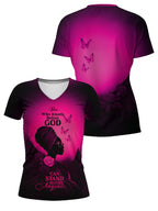 "Selah" Pink V-Neck T-Shirt