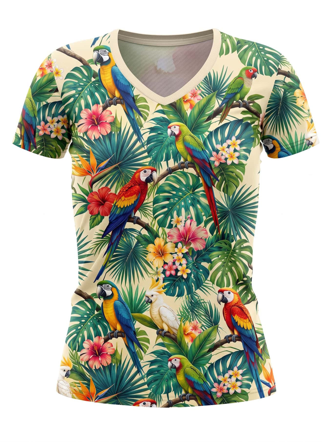 "Peponi" V-Neck T-Shirt