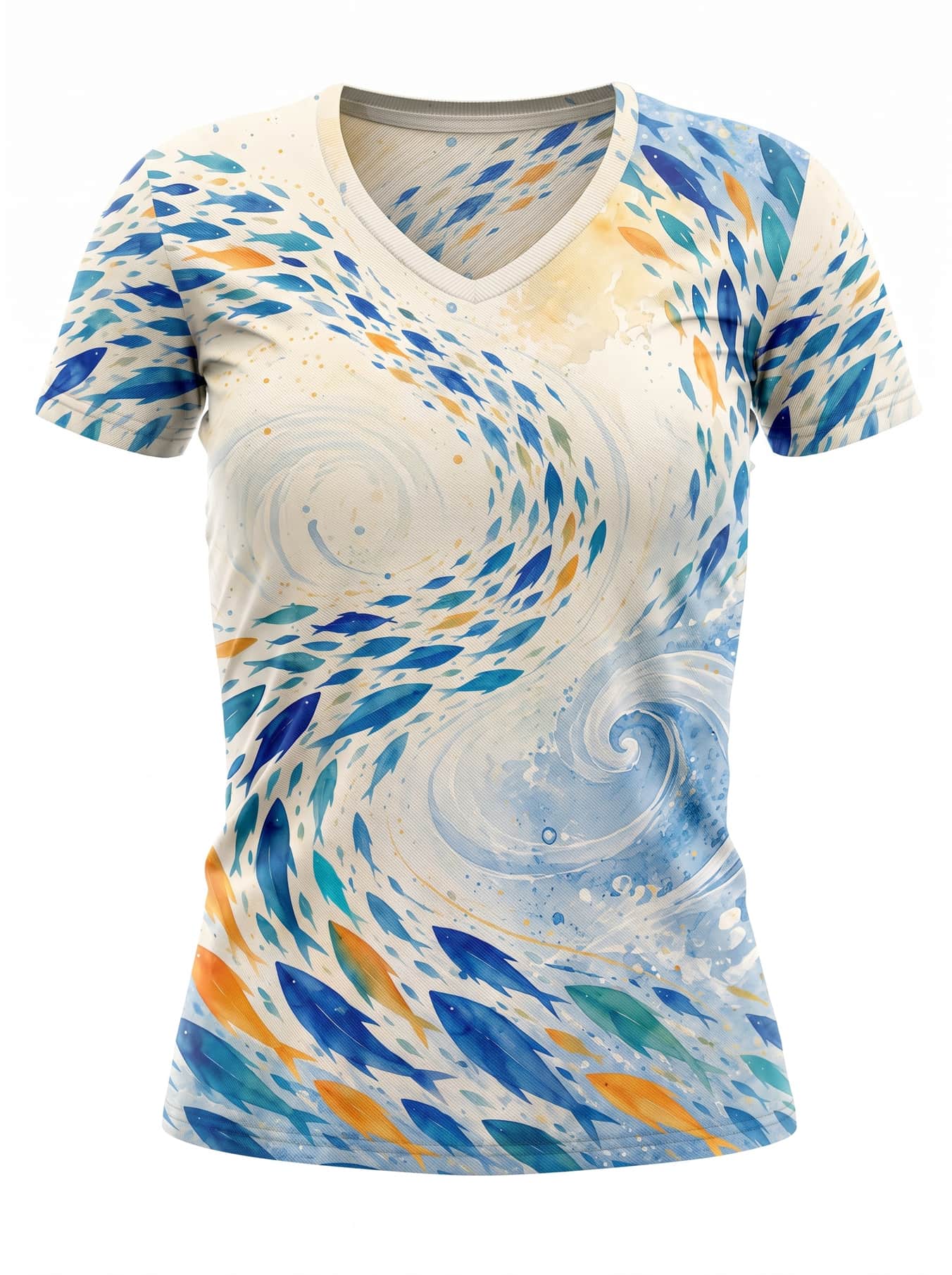 "Samaki" V-Neck T-Shirt Promo