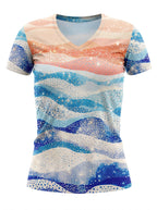 "Maji" V-Neck T-Shirt