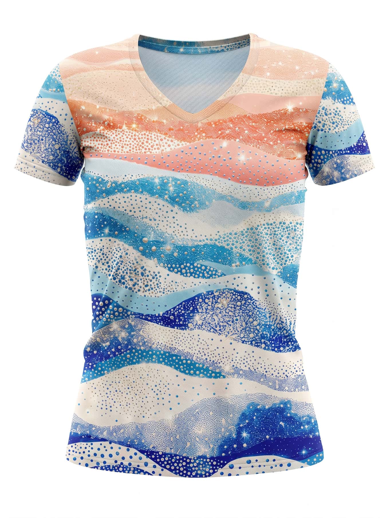 "Maji" V-Neck T-Shirt