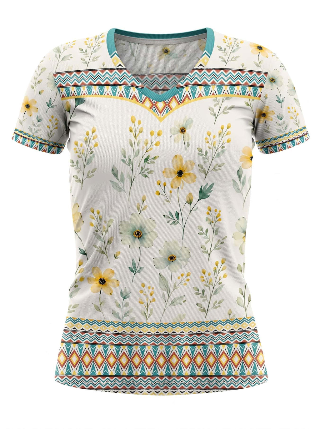 "Alizeti" V-Neck T-Shirt