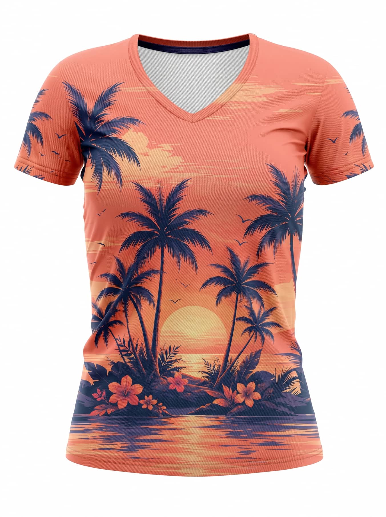 "Machweo" V-Neck T-Shirt