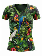 "Manyoya" V-Neck T-Shirt