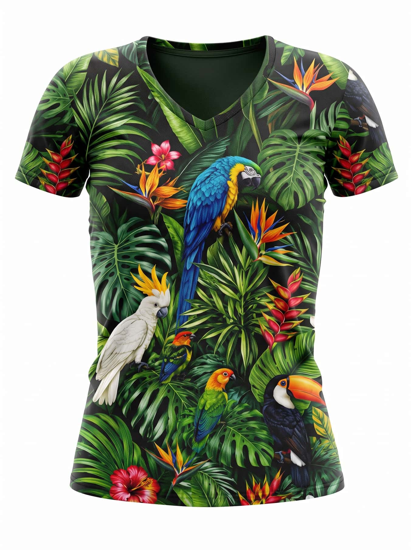 "Manyoya" V-Neck T-Shirt