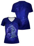 Black Woman Loved V-Neck T-Shirt