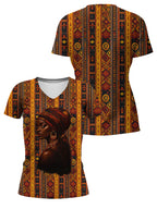 Melanin Radiance V-Neck T-Shirt