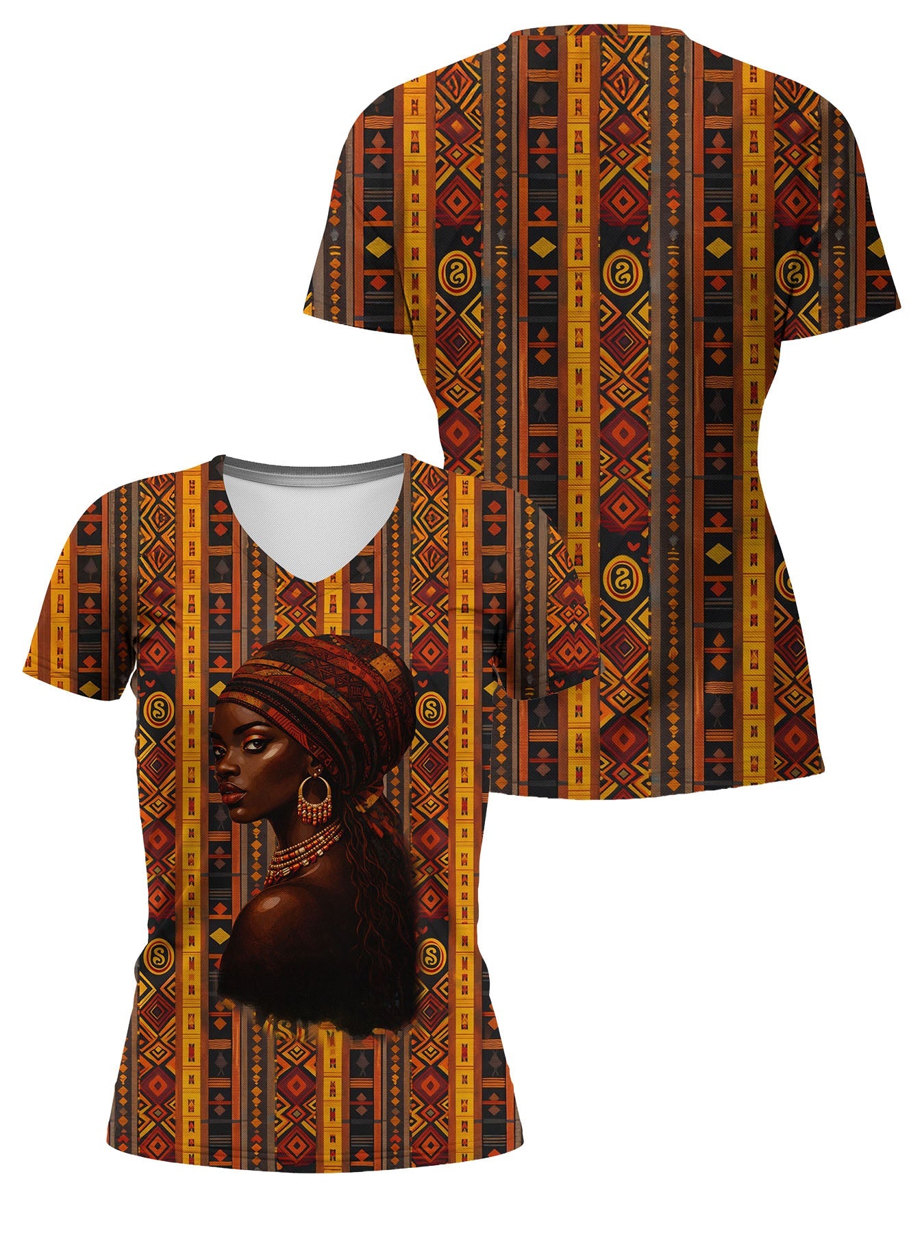 Melanin Radiance V-Neck T-Shirt