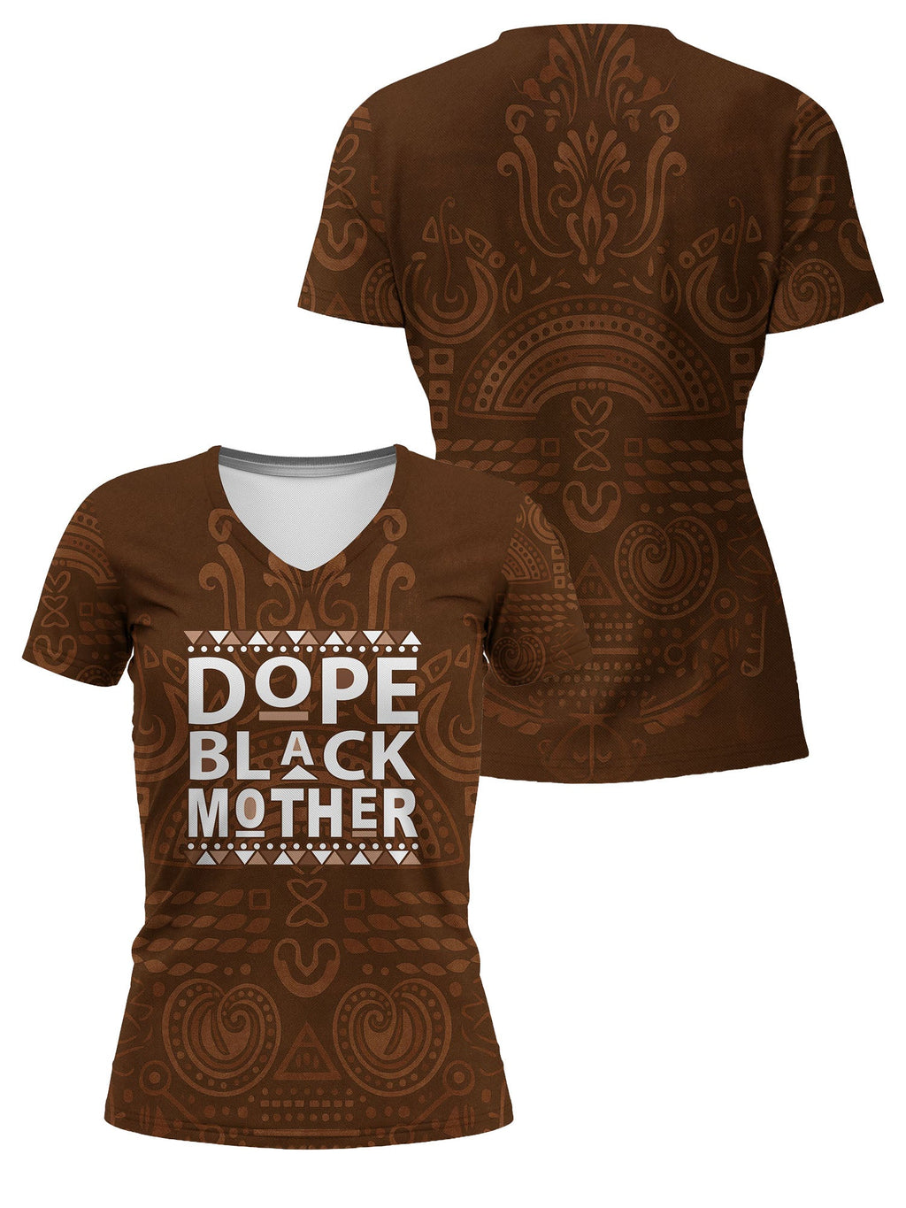 Dope Black Mom V-Neck T-Shirt