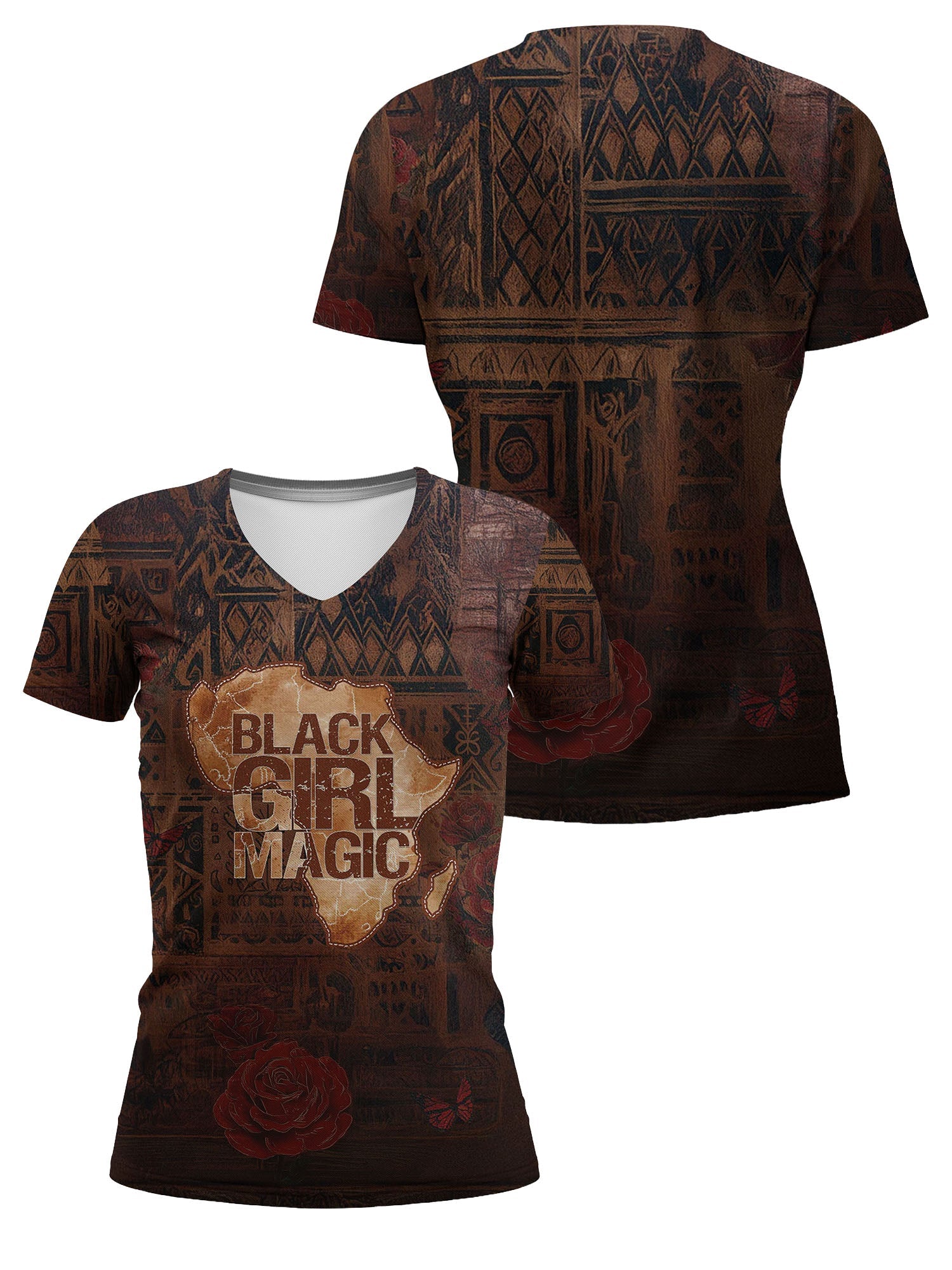 Black Girl Magic V-Neck T-Shirt