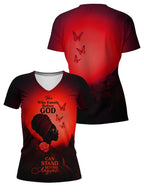 "Selah" Red V-Neck T-Shirt