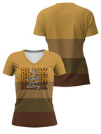 Black Excellence V-Neck T-Shirt