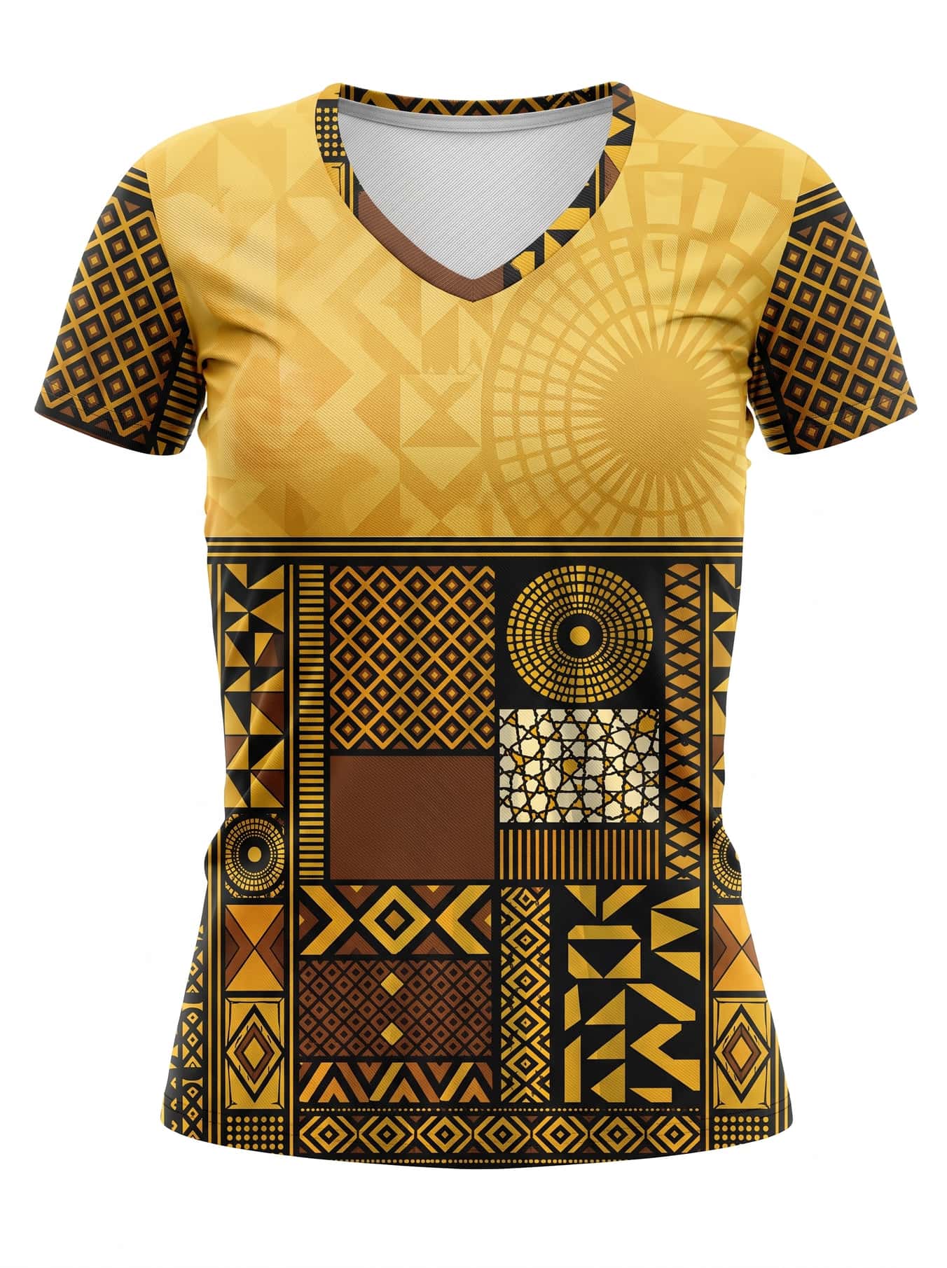 "Manjano" V-Neck T-Shirt