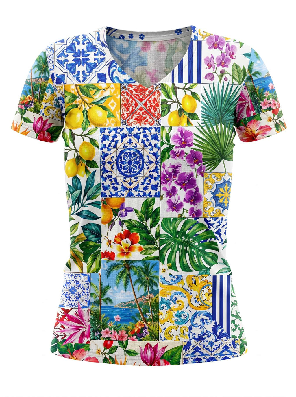 "Kisiwa" V-Neck T-Shirt