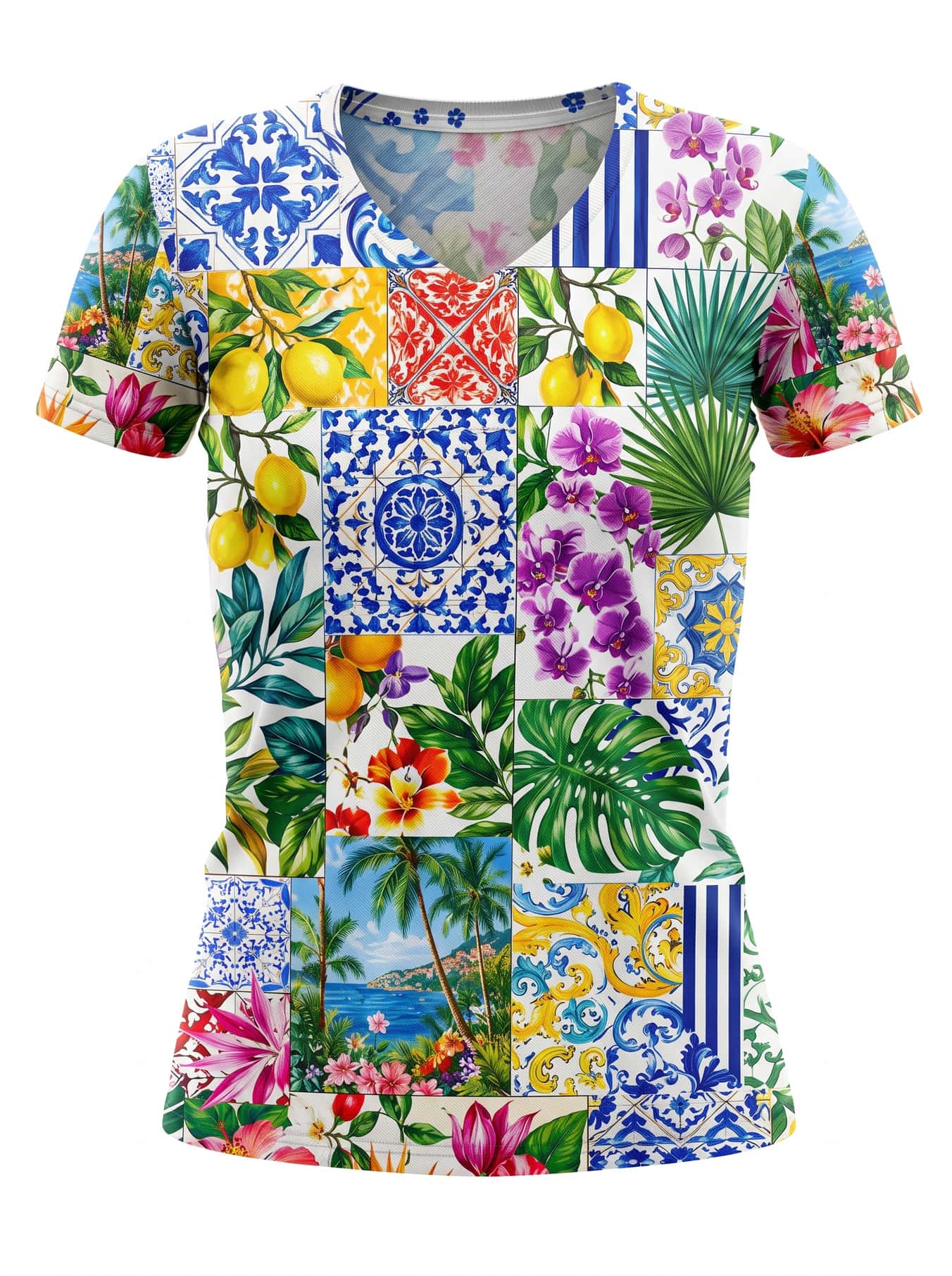 "Kisiwa" V-Neck T-Shirt