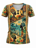 "Safari" V-Neck T-Shirt