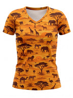 "Mbuga" V-Neck T-Shirt