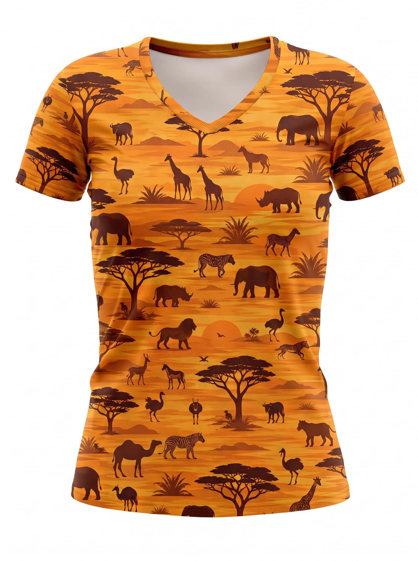 "Mbuga" V-Neck T-Shirt