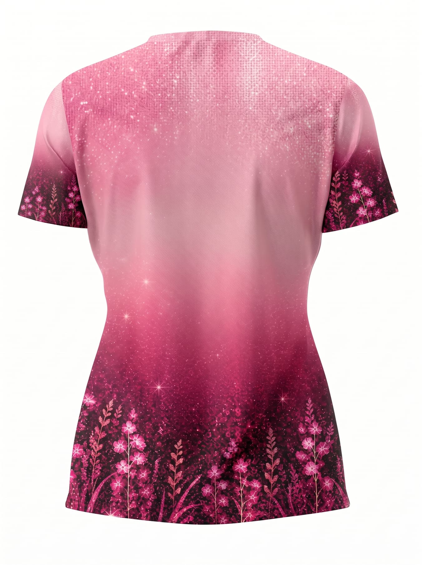 "August Queen Pink" V-Neck T-Shirt