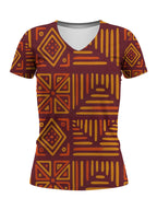 Mudcloth V-Neck T-Shirt