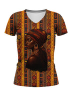 Melanin Radiance V-Neck T-Shirt