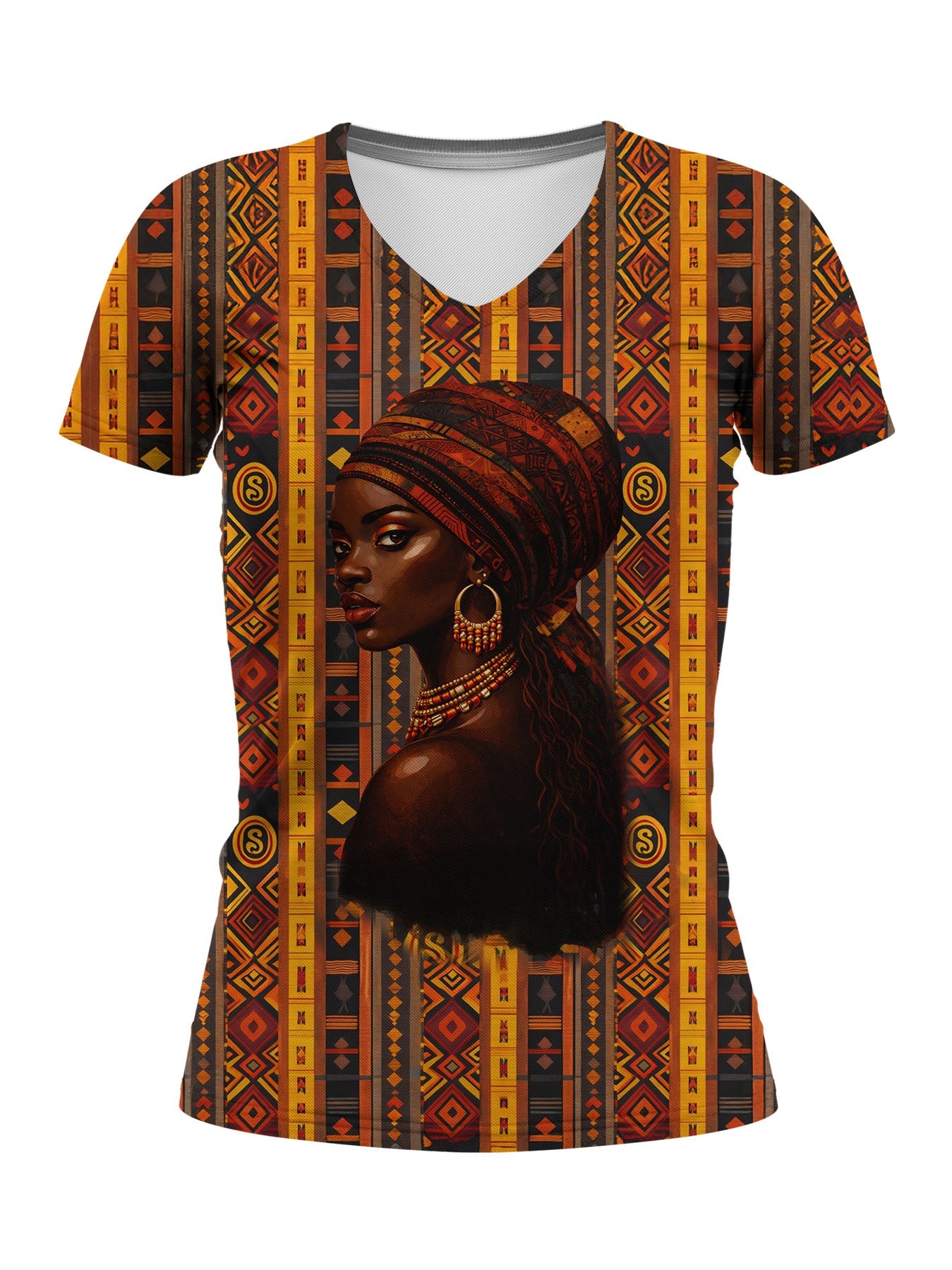 Melanin Radiance V-Neck T-Shirt