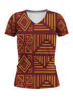 Mudcloth V-Neck T-Shirt
