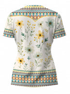 "Alizeti" V-Neck T-Shirt