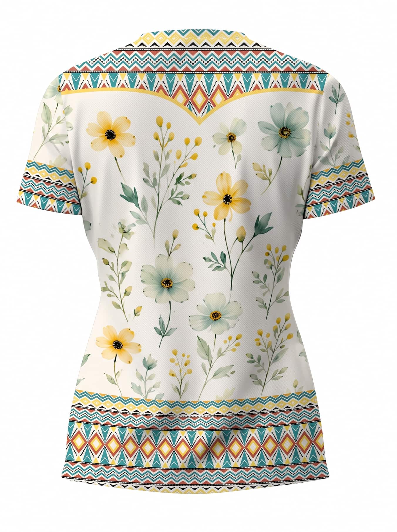 "Alizeti" V-Neck T-Shirt