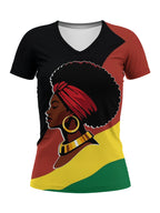 Black History V-Neck T-Shirt